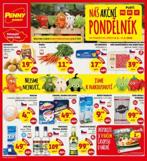 akční leták Penny Market 5.3.2018-7.3.2018