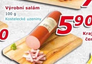 Výrobní salám Kostelecké uzeniny