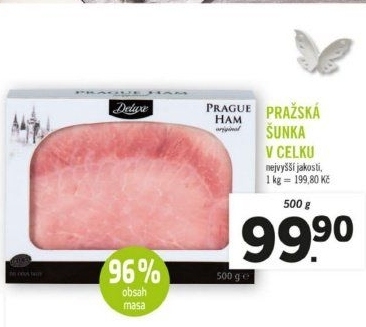 Šunka pražská vcelku Deluxe