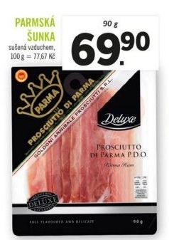 Šunka parmská sušená vzduchem Deluxe