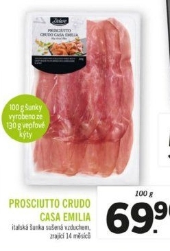 Šunka italská Prosciutto Crudo Casa Emilia Deluxe
