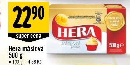 Tuk s máslovou příchutí Hera