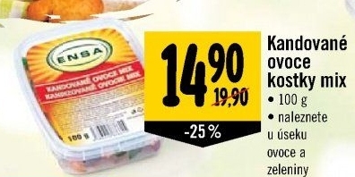 Kandované ovoce Ensa