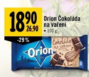 Čokoláda na vaření Orion