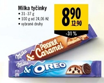 Tyčinka čokoládová Milka