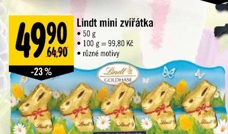 Čokoládoví zajíčci Lindt