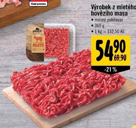 Mleté maso hovězí Albert