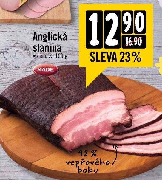 Anglická slanina Made