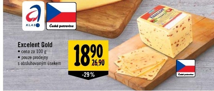 Sýr Excelent Gold Moravia