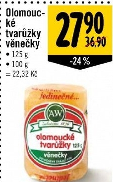 Sýr tvarůžky olomoucké věnečky A.W.
