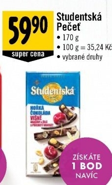 Čokoláda Studentská pečeť Orion