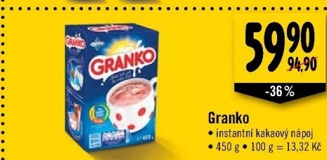 Instantní kakao Granko