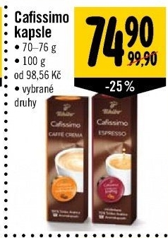 Kapsle Cafissimo Tchibo