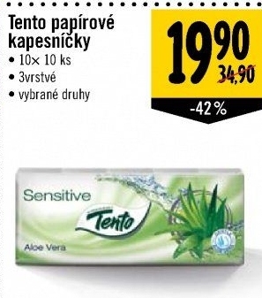 Papírové kapesníčky 3vrstvé Tento