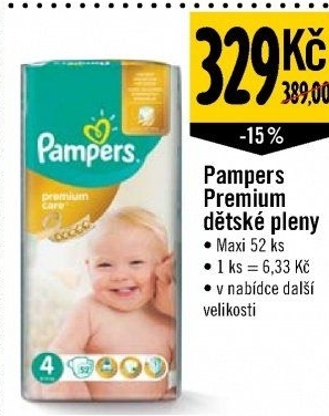 Pleny dětské Pampers Premium Care