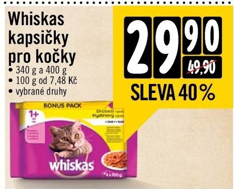 Kapsičky pro kočky Whiskas