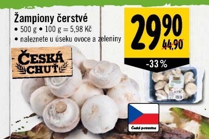 Žampiony Česká chuť