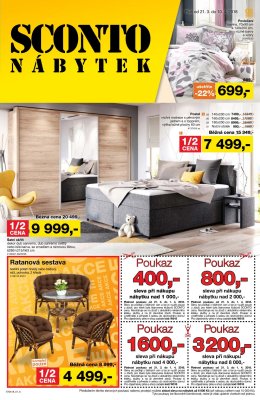 akční leták Sconto nábytek 21.3.2018-10.4.2018