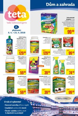 akční leták Teta drogerie 6.4.2018-21.4.2018