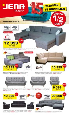 akční leták Jena nábytek 9.4.2018-22.4.2018