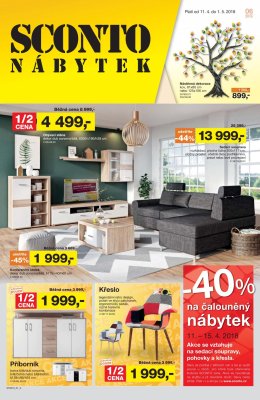 akční leták Sconto nábytek 11.4.2018-1.5.2018