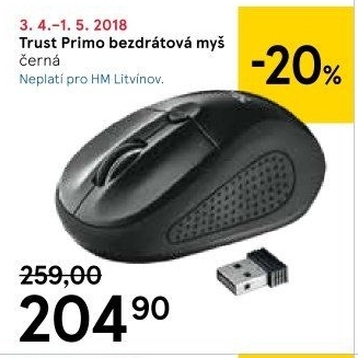 Bezdrátová myš Primo Trust