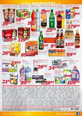 akční leták ESO MARKET 25.4.2018-6.5.2018