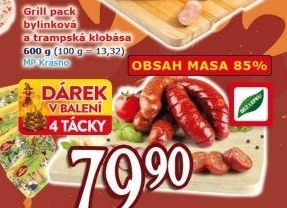 Grilovací klobásy Grill pack Krásno