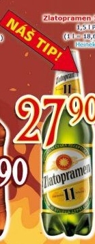 Pivo světlý ležák 11° Zlatopramen