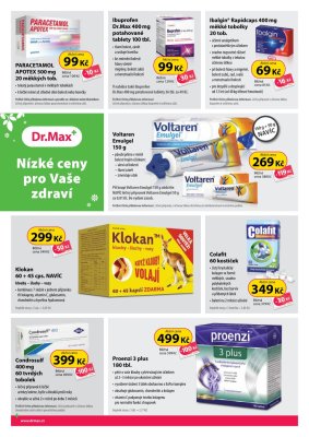 akční leták Dr. Max 1.5.2018-31.5.2018