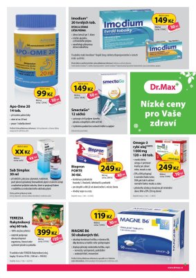 akční leták Dr. Max 1.5.2018-31.5.2018