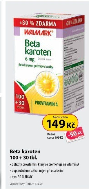 Doplněk stravy Beta-karoten Walmark