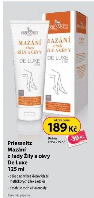 Mazání na žílya cévy De Luxe Priessnitz