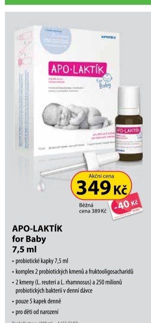 Probiotické kapky pro děti Apo-Laktík Apotex