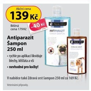 Šampon pro psy antiparazitní Proactivet Derma