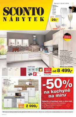 akční leták Sconto nábytek 2.5.2018-22.5.2018