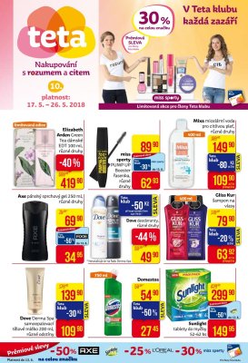 akční leták Teta drogerie 17.5.2018-26.5.2018