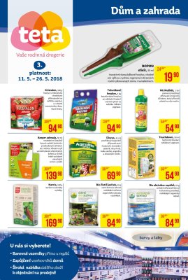 akční leták Teta drogerie 11.5.2018-26.5.2018
