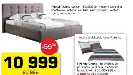 Rám postele Avalon