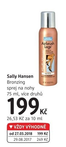 Sprej na nohy tónovací Sally Hansen