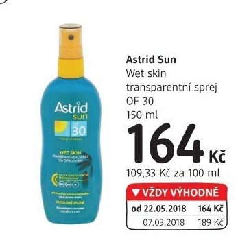 Sprej na opalování Wet Skin OF 30 Astrid Sun
