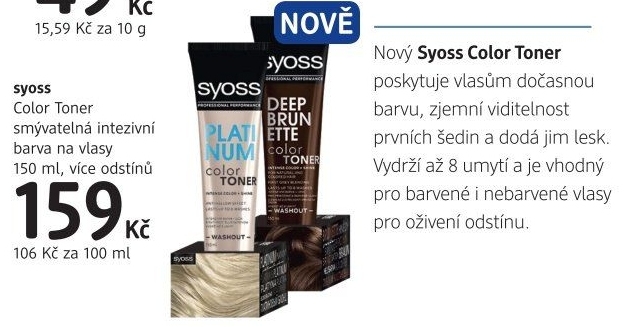 Barva na vlasy Color Toner Syoss - dm drogerie akcniletaky.com