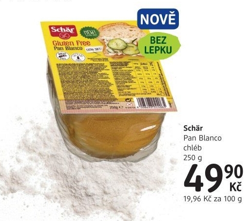 Chléb bezlepkový Pan Blanco Schär