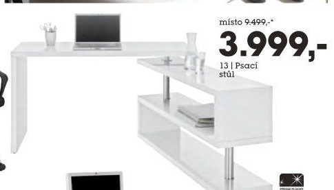 Psací stůl a regál Pisa