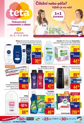 akční leták Teta drogerie 31.5.2018-9.6.2018