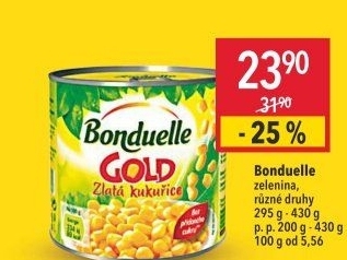 Kukuřice sterilovaná Gold Bonduelle