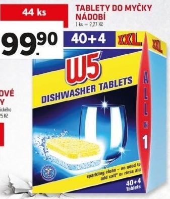 Tablety do myčky W5