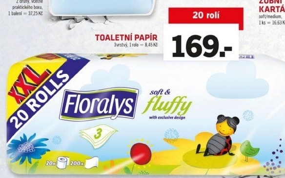 Toaletní papír 3vrstvý Floralys