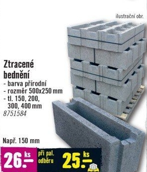 Ztracené bednění - Hornbach akcniletaky.com