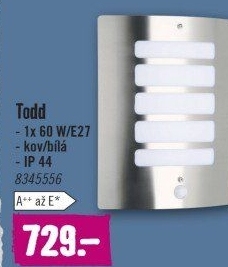 Venkovní nástěnné osvětlení Todd Brilliant